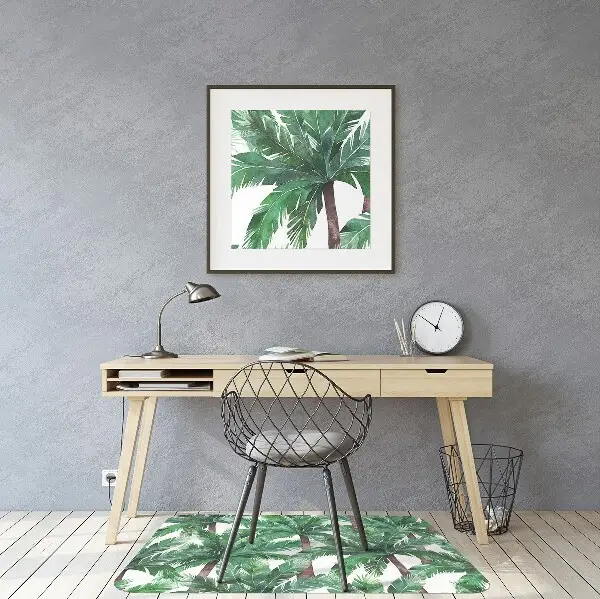 protectie podea scaun birou palmieri tropicali