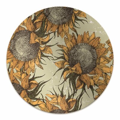 protectie podea scaun birou retro Sunflowers