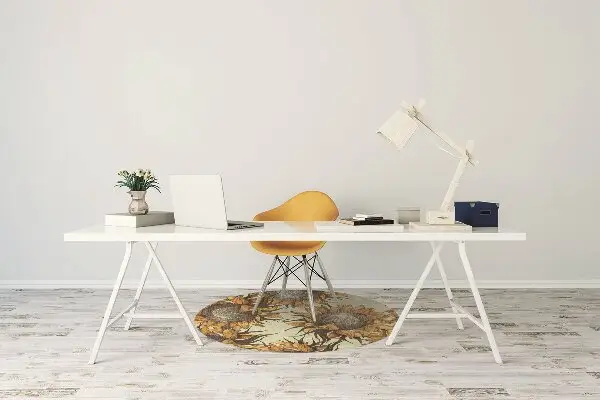 protectie podea scaun birou retro Sunflowers