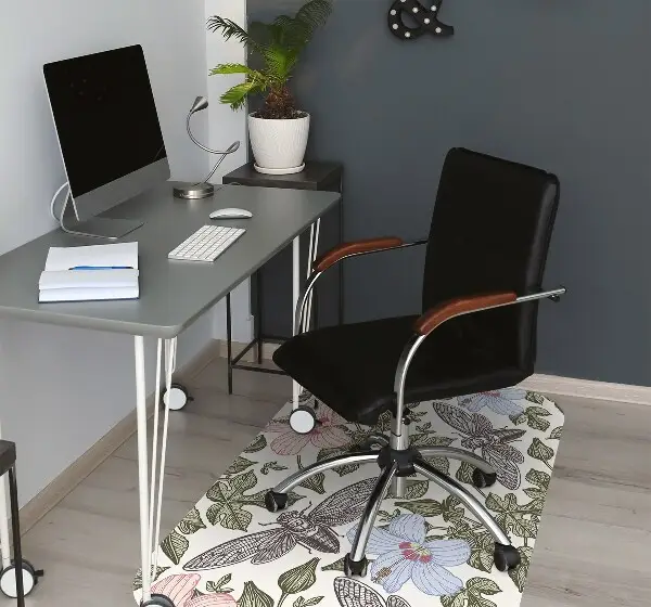protectie podea scaun Fluturi printre flori