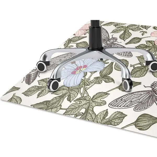 protectie podea scaun Fluturi printre flori