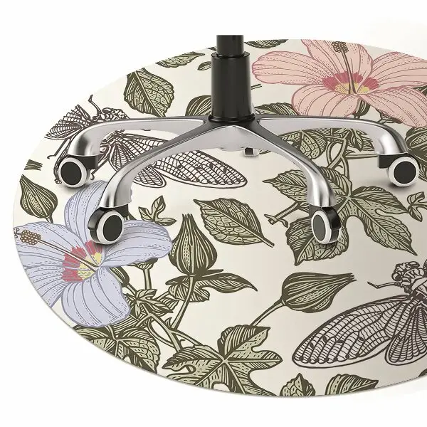protectie podea scaun Fluturi printre flori