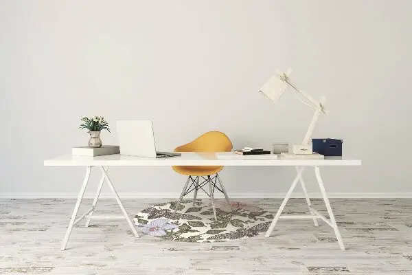 protectie podea scaun Fluturi printre flori