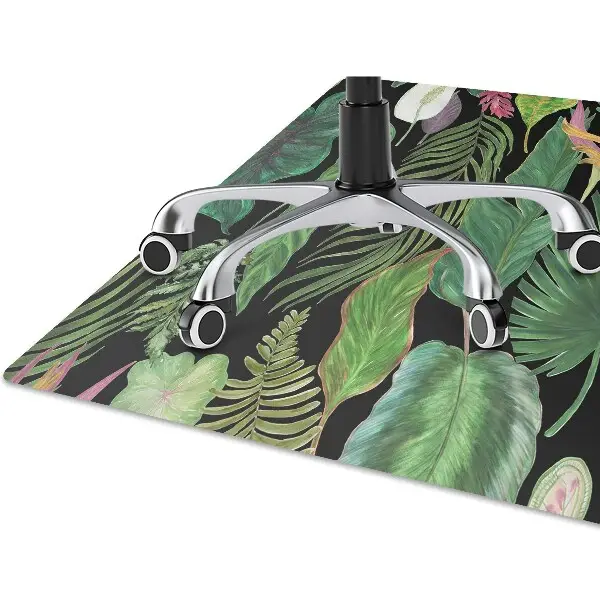 Covoras pentru protectie pardosea frunze tropicale