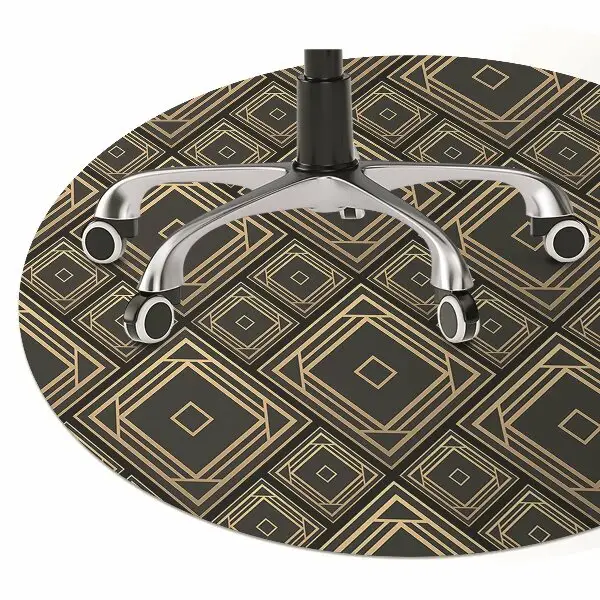 Covoras pentru protectie pardosea iluzie geometrică
