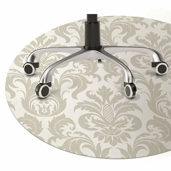 protectie podea scaun birou tapet floral