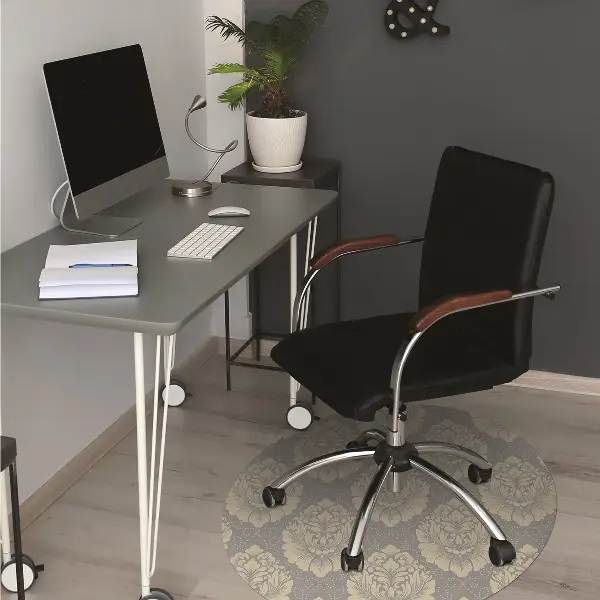 protectie podea scaun birou model de damasc