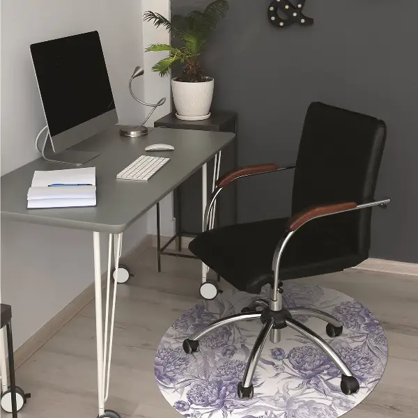 Covorașe pentru scaune bujori violet