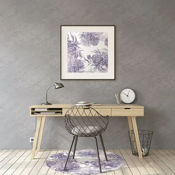 Covorașe pentru scaune bujori violet