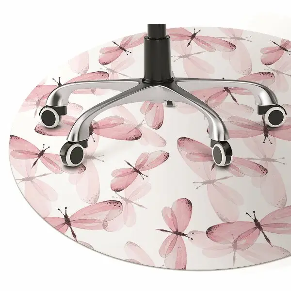 Covorașe pentru scaune Dragonfly roz