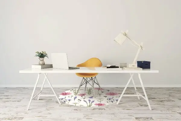 Covoras pentru protectie pardosea flori salbatice margarete