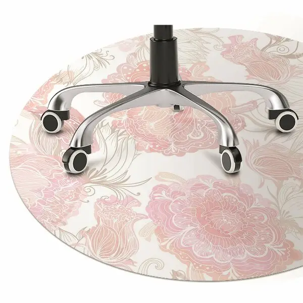 protectie podea birou model floral
