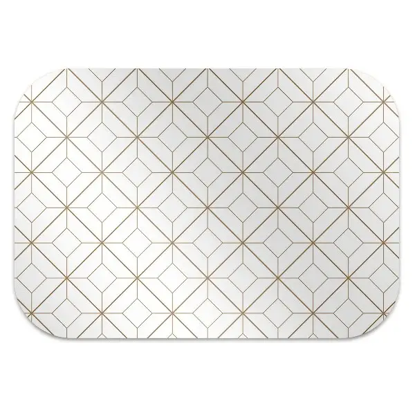 Covoras pentru protectie pardosea diamante geometrice