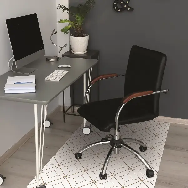 Covoras pentru protectie pardosea diamante geometrice