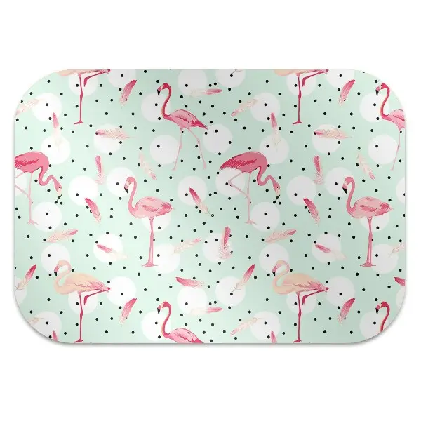 protectie podea scaun Flamingos și puncte