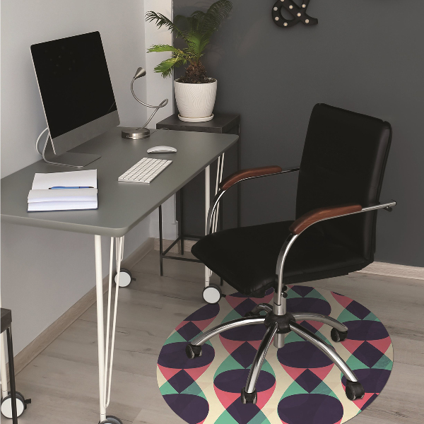 Covorașe pentru scaune model colorat