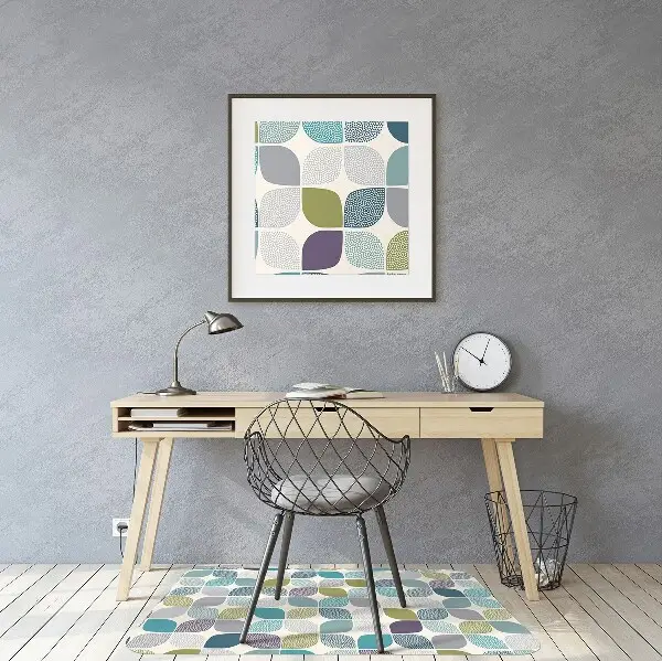 protectie podea scaun model geometric