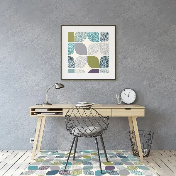 protectie podea scaun model geometric
