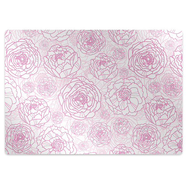 protectie podea scaun flori roz
