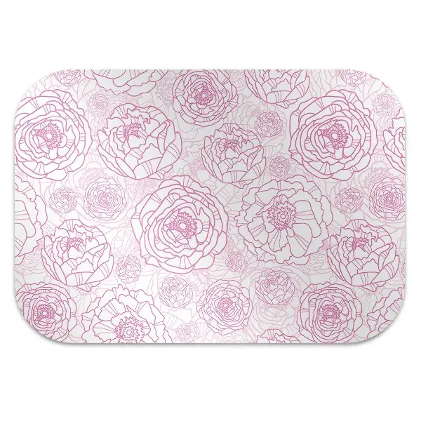 protectie podea scaun flori roz