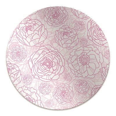 protectie podea scaun flori roz