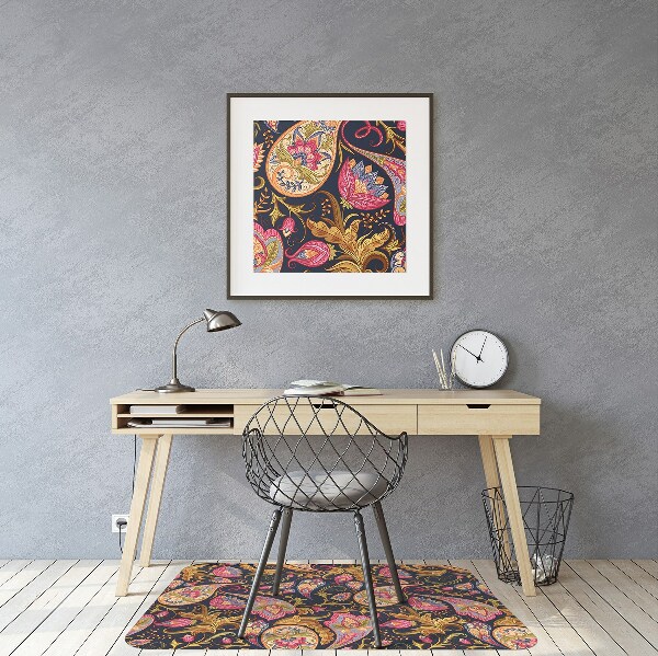 protectie podea scaun birou Paisley colorat