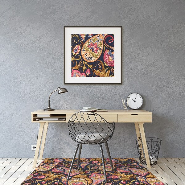 protectie podea scaun birou Paisley colorat