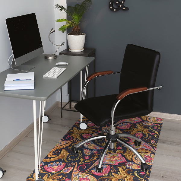 protectie podea scaun birou Paisley colorat