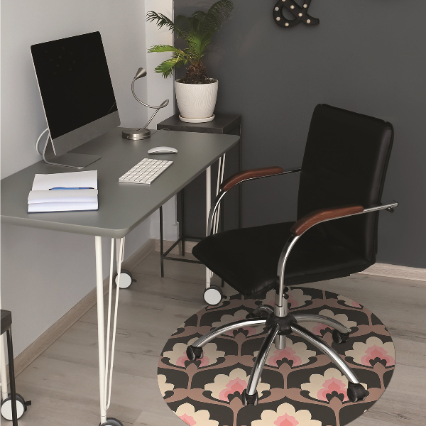 protectie podea scaun model floral