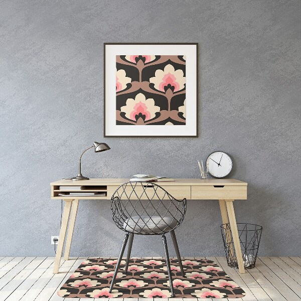 protectie podea scaun model floral