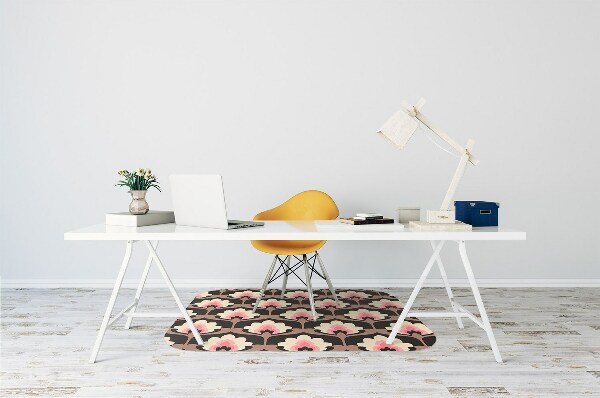 protectie podea scaun model floral