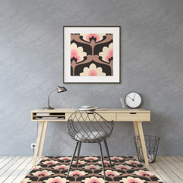 protectie podea scaun model floral