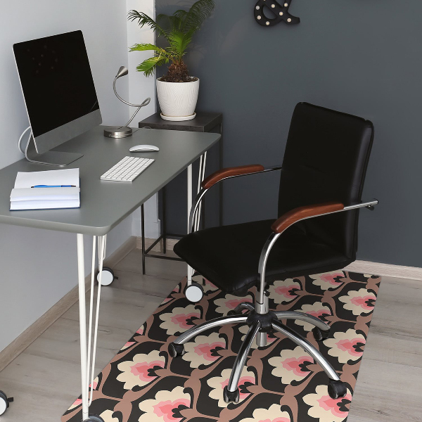 protectie podea scaun model floral