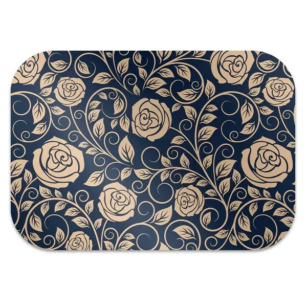 protectie podea scaun birou trandafiri de aur Vintage