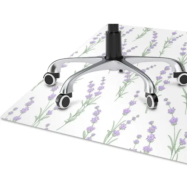 Covoras pentru protectie pardosea flori de lavandă
