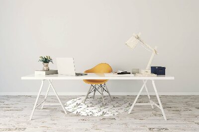 protectie podea scaun birou flori de lavandă