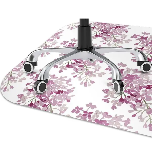 protectie podea scaun birou flori roz
