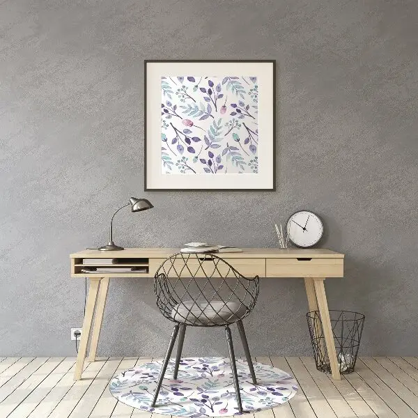 protectie podea scaun crengi violet