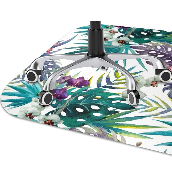 protectie podea scaun birou frunze tropicale