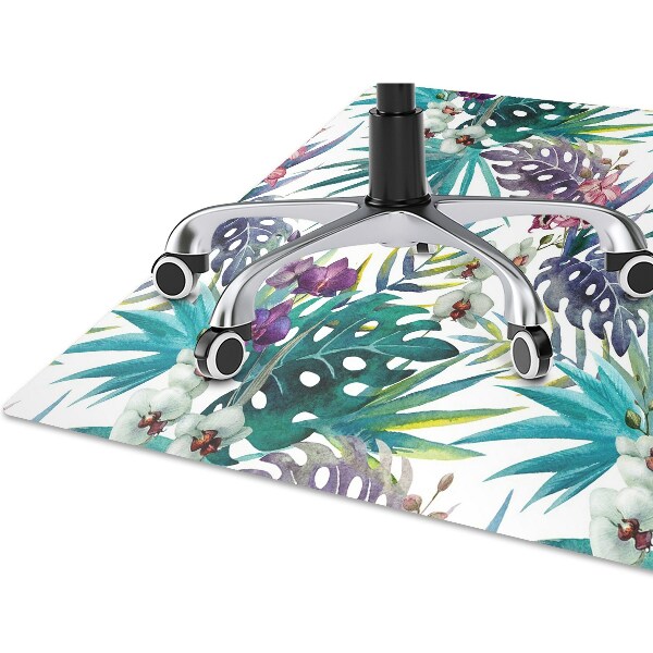 protectie podea scaun birou frunze tropicale