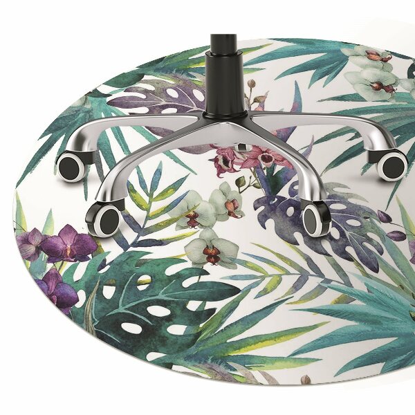protectie podea scaun birou frunze tropicale