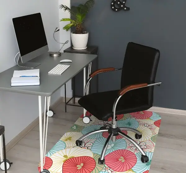 protectie podea scaun birou model floral
