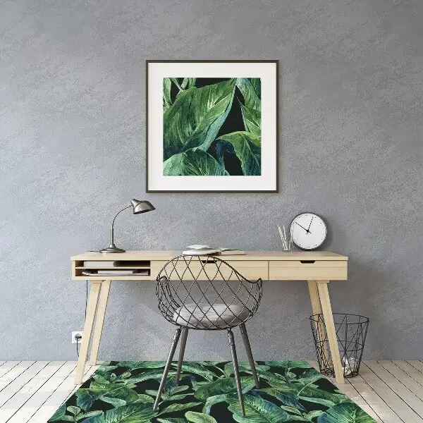 protectie podea birou frunze tropicale