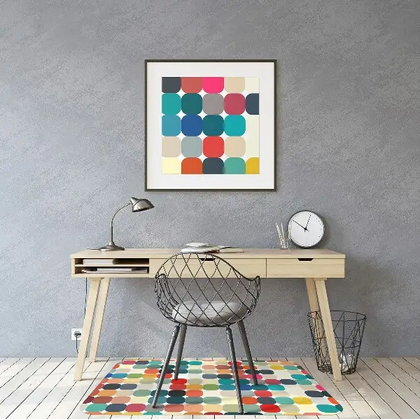 Covorașe pentru scaune model geometric