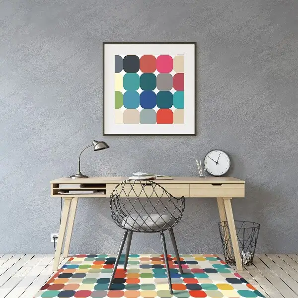 Covorașe pentru scaune model geometric