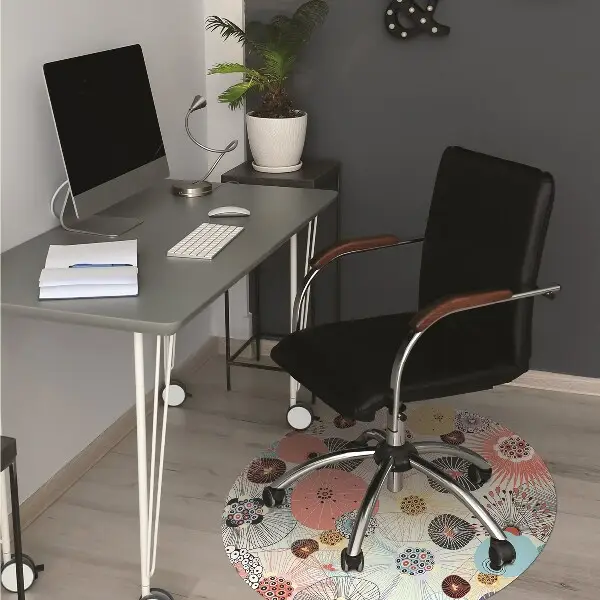 protectie podea scaun model floral