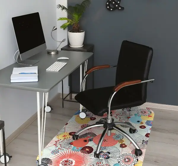 protectie podea scaun model floral