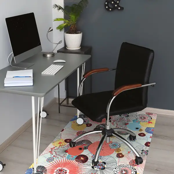 protectie podea scaun model floral