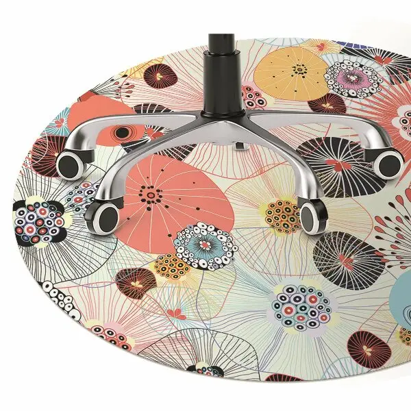 protectie podea scaun model floral