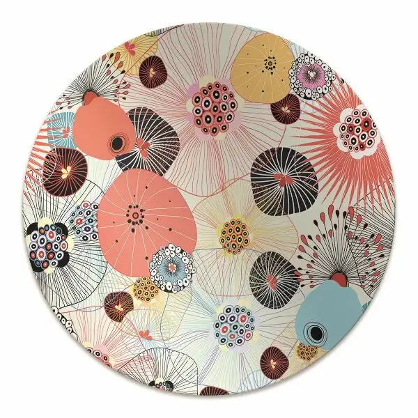 protectie podea scaun model floral
